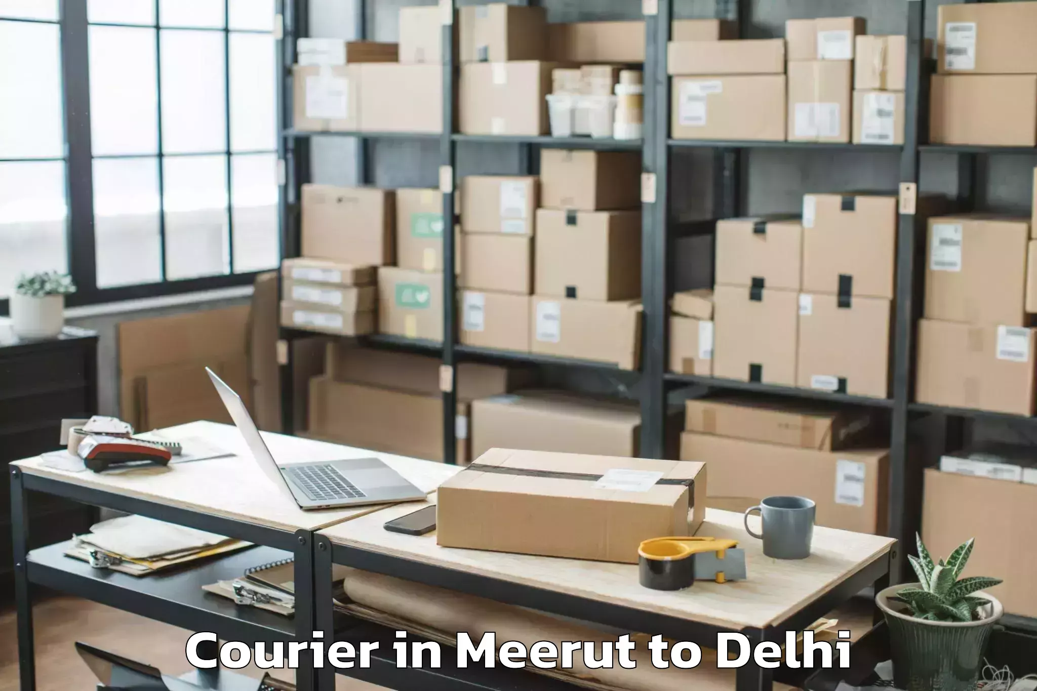 Trusted Meerut to Connaught Place Courier